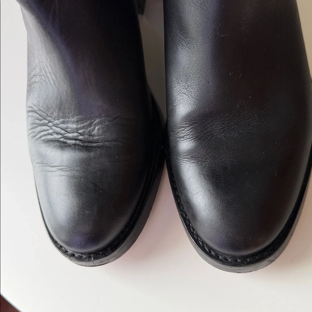 J. Crew Leather Over the Knee Boots Pull On Fold Over Riding Equestrian #BA769 8